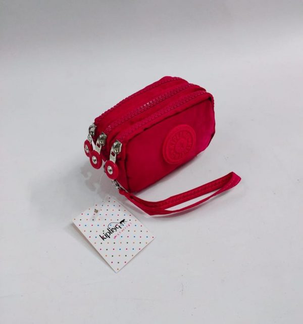 Red three zipper purse, Runner Street