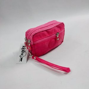 Pink three zipper purse, Runner Street