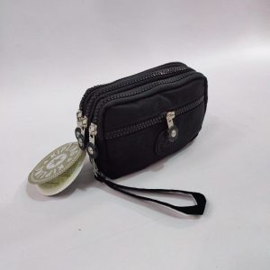 Black three zipper purse, Runner Street