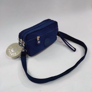 Navy Blue three zipper purse, Runner Street